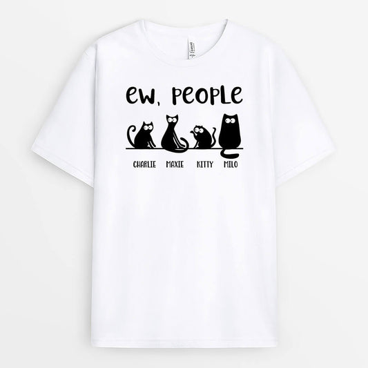 1710AUS1 personalized cat ew people t shirt