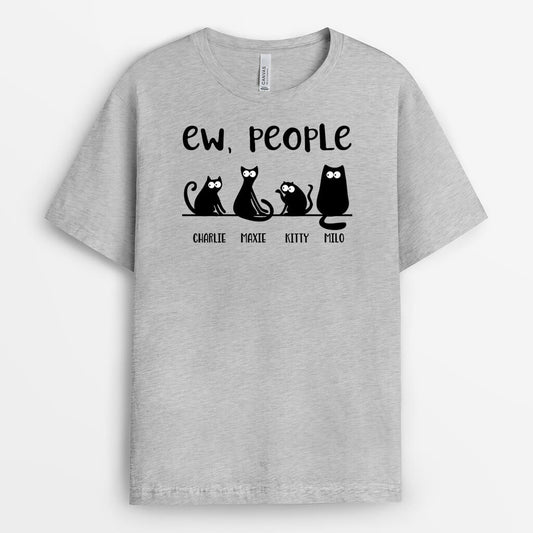 1710AUS2 personalized cat ew people t shirt