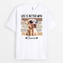 1716AUS1 personalized life is better with dog cat t shirt