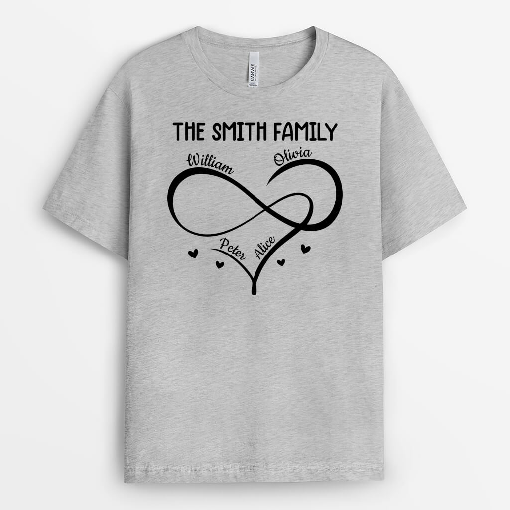 1718AUS2 personalized simple family t shirt