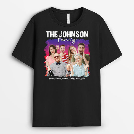 1719AUS1 personalized happy family t shirt