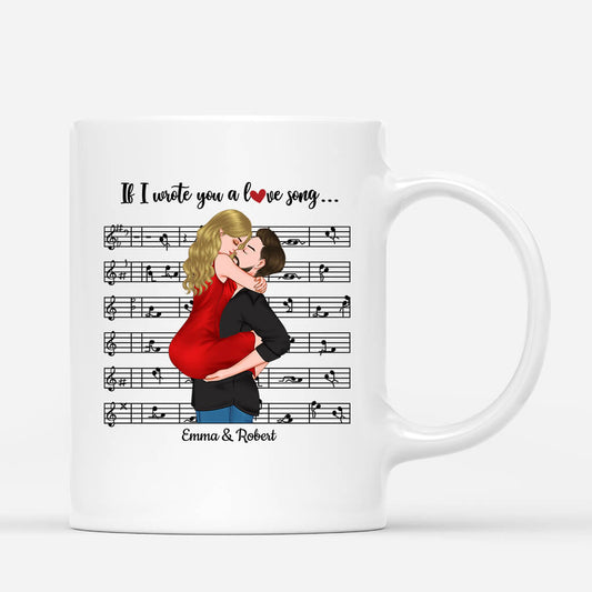 1745MUS1 personalized if i wrote you a love song mug
