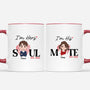 1750MUS1 personalized soul mate im hers im his couple mug