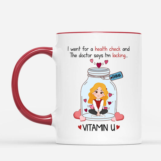 1752MUS2 personalized the doctor said im lacking vitamin u mug
