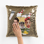 1765PUS2 personalized i still love you even though you fart in you sleep sequin pillow