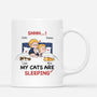 1771MUS1 personalized shhh my cats are sleeping mug