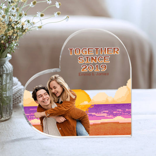 1772RUS2 personalized together since acrylic plaque