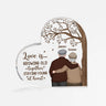 1773RUS1 personalized love is growing old acrylic plaque