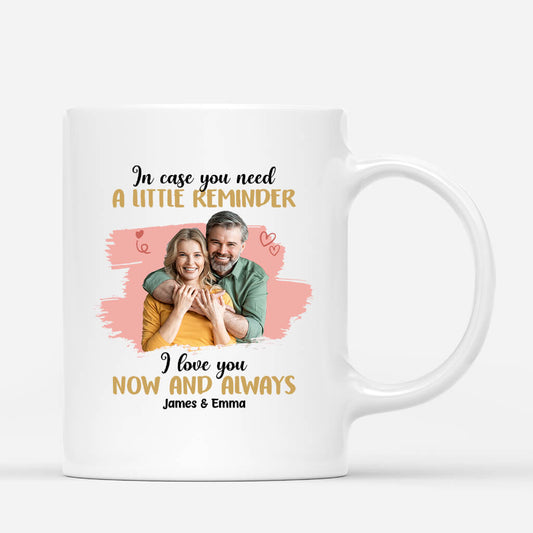 1775MUS1 personalized i love you now and always mug