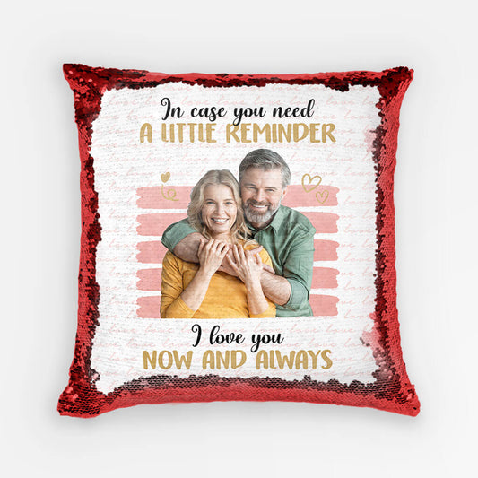 1775PUS1 personalized to my husband i love you sequin pillow