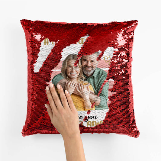 1775PUS2 personalized to my husband i love you sequin pillow