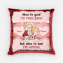 1780PUS1 personalized when im good when im bad sequin pillow