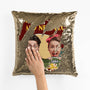 1800PUS2 personalized you me and netflix sequin pillow