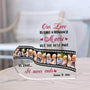 1805RUS2 personalized our love is like a romance movie acrylic plaque