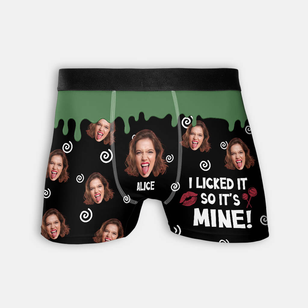 Personalized I Licked So It's Mine Boxer - Personal House
