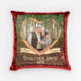 1812PUS1 personalized together since sequin pillow