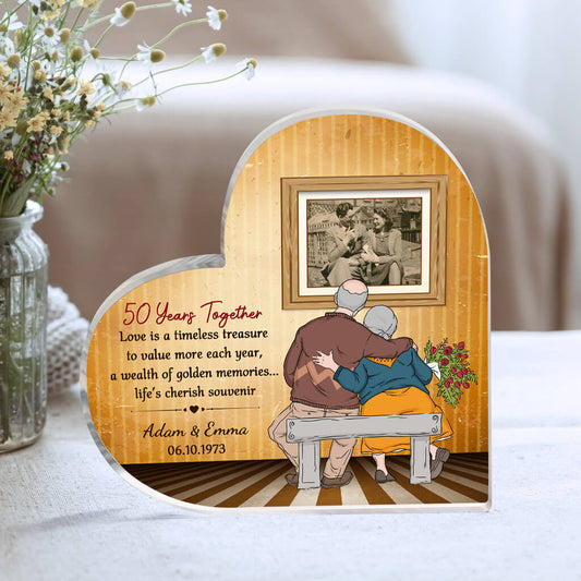 1813RUS2 personalized years together acrylic plaque