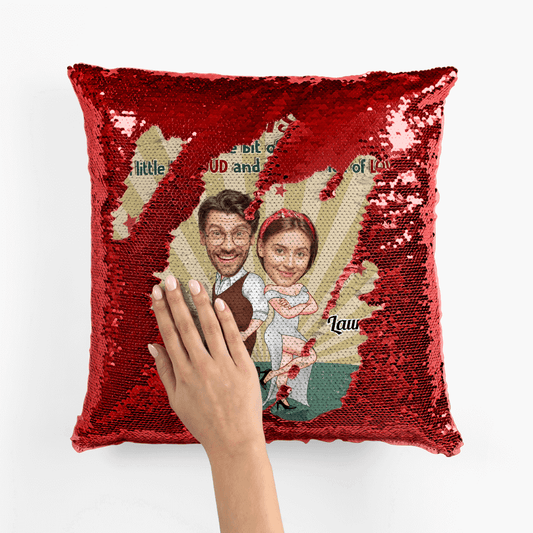 1820PUS2 personalized this is us sequin pillow
