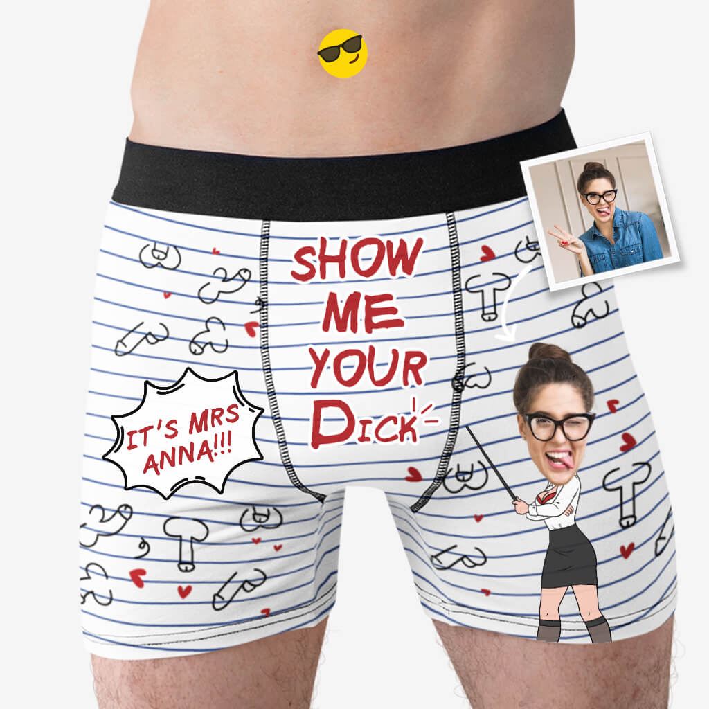 1822XUS2 personalized show me yours boxer