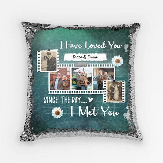 1823PUS1 personalized i have loved you since the day i met you sequin pillow