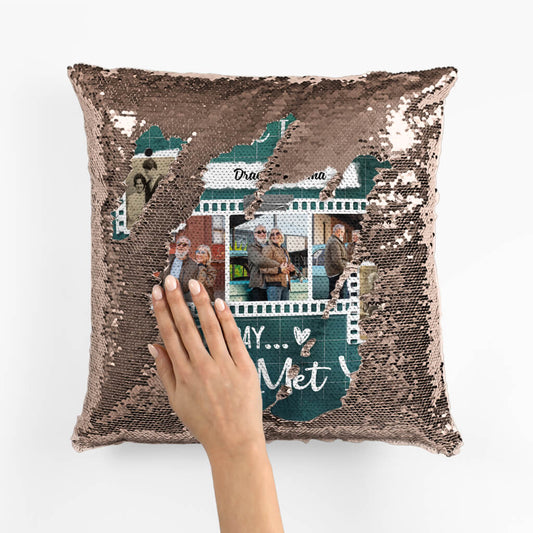 1823PUS2 personalized i have loved you since the day i met you sequin pillow