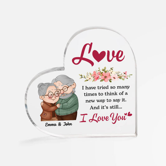 1824RUS1 personalized to my love forever and always acrylic plaque