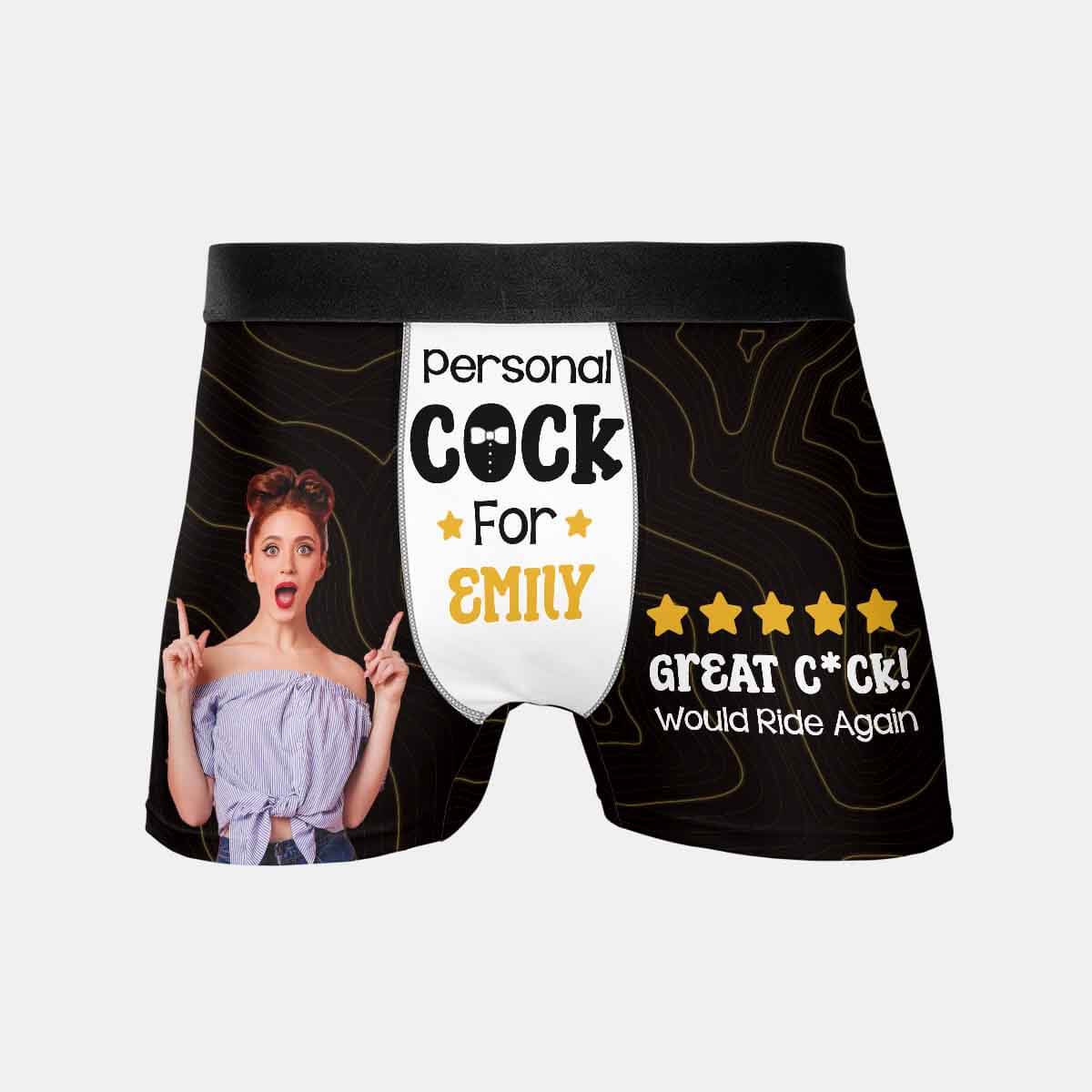 1828XUS1 personalized great cock would ride again boxer