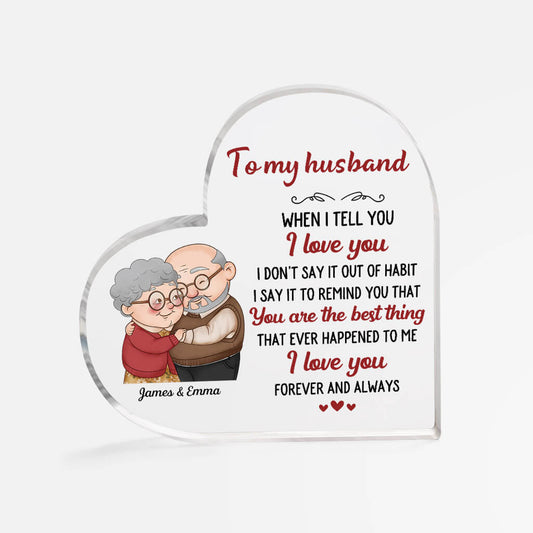 1830RUS1 personalized to my wife acrylic plaque