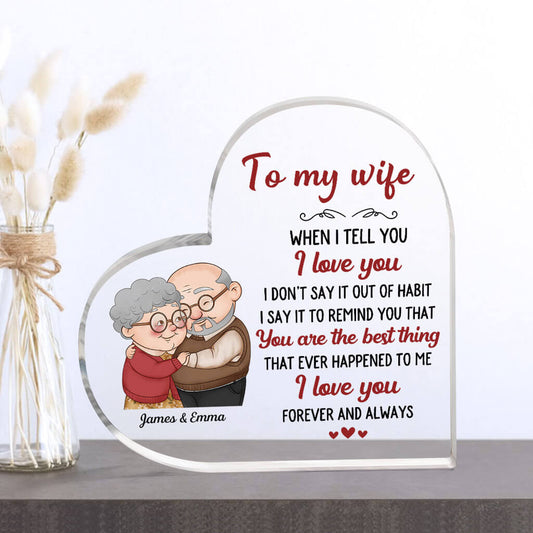 1830RUS2 personalized to my wife acrylic plaque