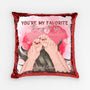 1833PUS1 personalized youre my favorite thing to do sequin pillow