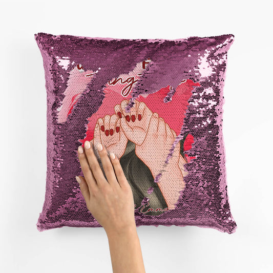 1833PUS2 personalized youre my favorite thing to do sequin pillow
