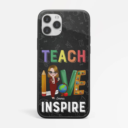 1835FUS1 personalized teach love inspire phone case