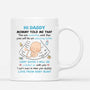 1840MUS1 personalized hi daddy youll be an amazing father mug