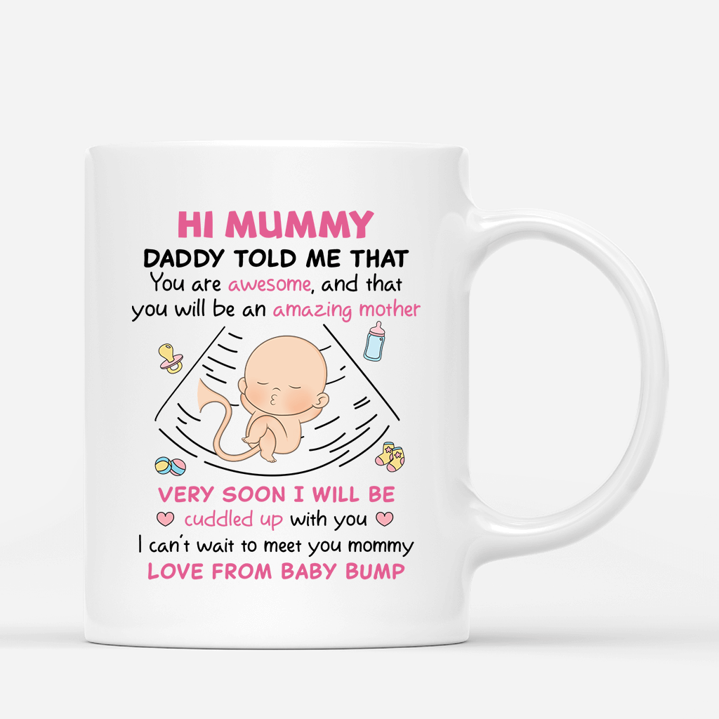 1840MUS1 personalized hi mommy youll be an amazing mother mug
