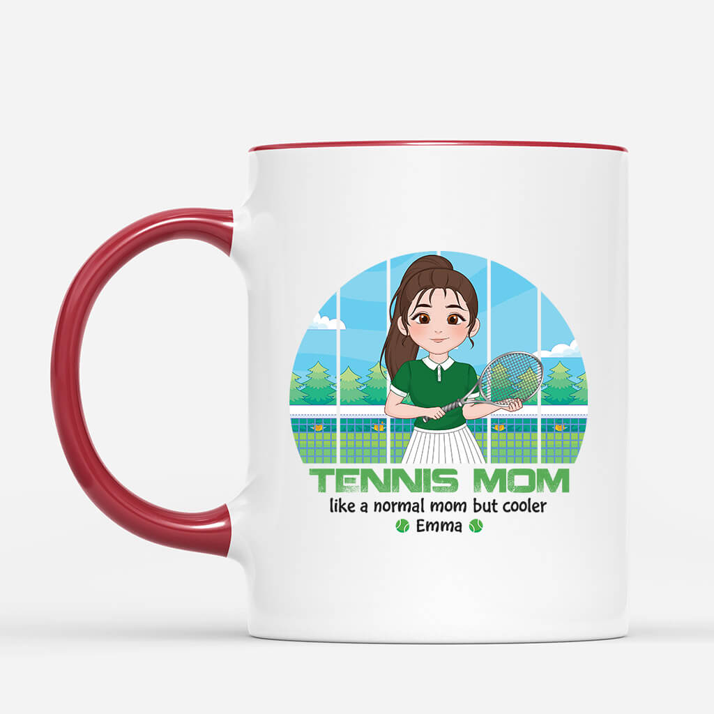 1848MUS2 personalized tennis mom mug
