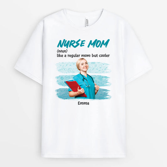 1849AUS1 personalized nurse mom t shirt