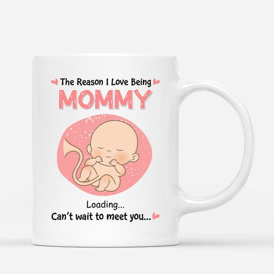 1850MUS1 personalized the reason i love being mommy daddy mug
