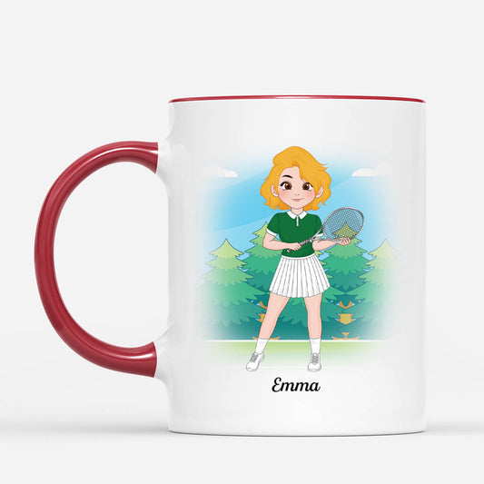 1854MUS2 personalized im not yelling this is my tennis mom voice mug