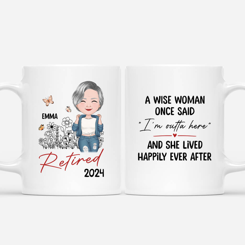 Retired Rocker Mug Personalized Retired Mug - Personal House