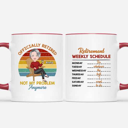 1862MUS1 personalized retirement weekly schedule mug Copy