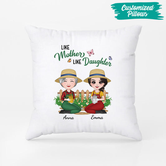 1864PUS2 personalized like mother like daughter pillow