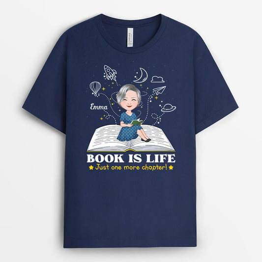 1869AUS2 personalized book is life t shirt