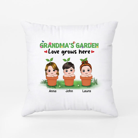 1870PUS2 personalized mommys garden pillow