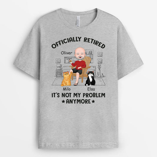 1875AUS1 personalized officially retired its not my problem anymore t shirt_2