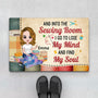 1905DUS1 personalized into sewing room lose my mind find my soul doormat