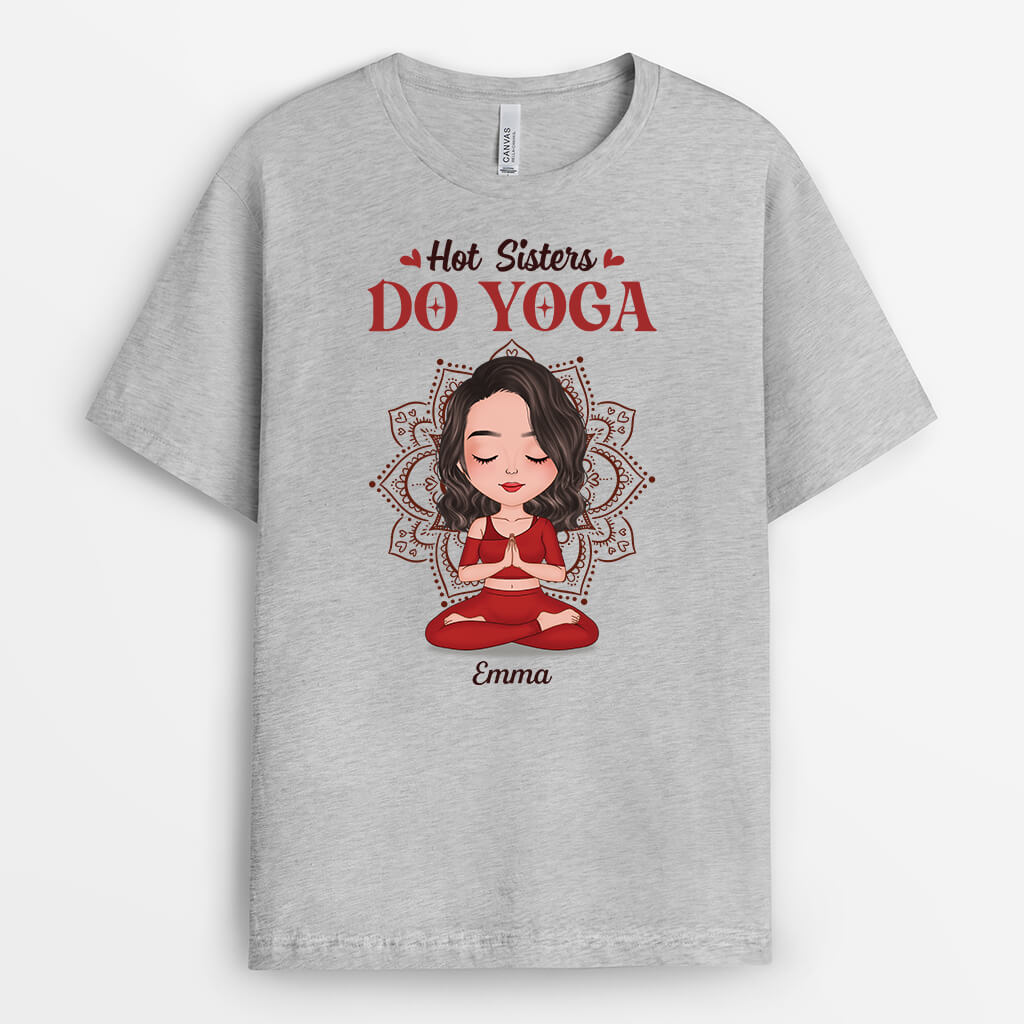 1908AUS2 personalized hot moms do yoga t shirt
