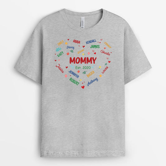 1912AUS2 personalized grandkids love grandma t shirt