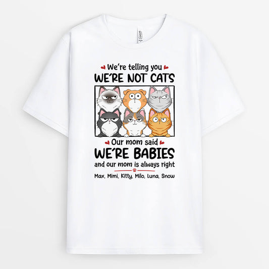 1926AUS1 personalized were not cats we are baby t shirt