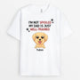 1929AUS2 personalized im not spoiled my mom dad is just well trained dog t shirt