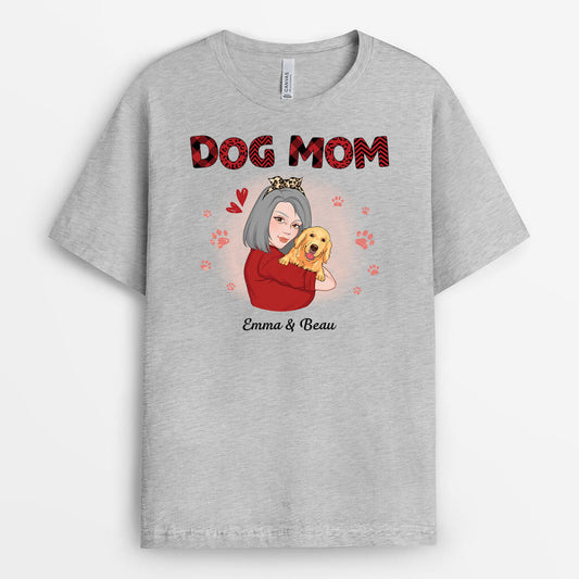 1931AUS1 personalized dog mom hugging t shirt_2